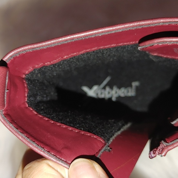 Xappeal Maroon Combat Boot Size 6.5 - Picture 6 of 6